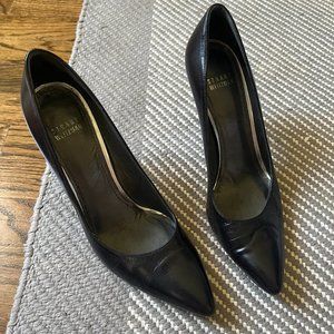 Stuart Weitzman Black Leather Pump Size 8